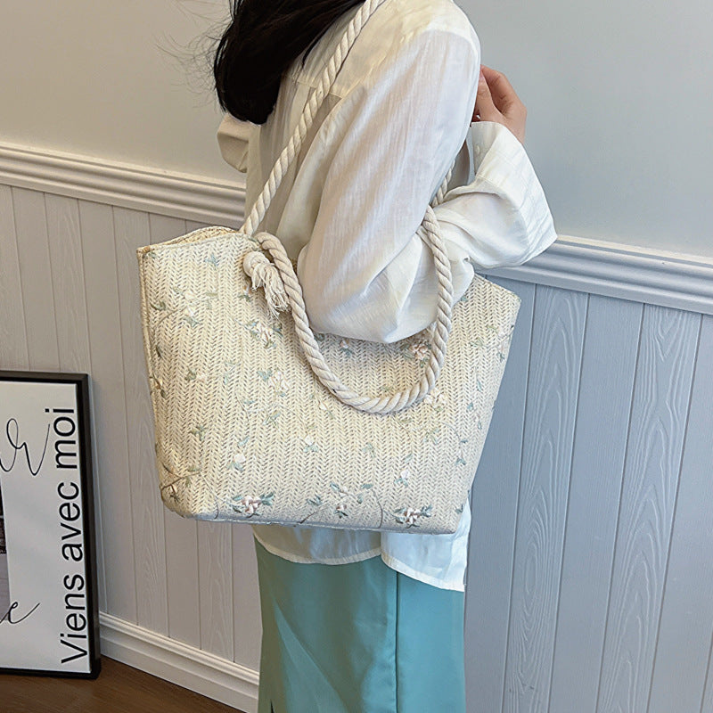 Straw Shoulder Bag