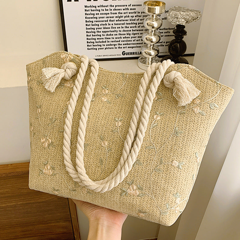 Straw Shoulder Bag