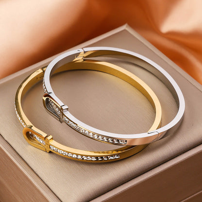 Gold Plating Exquisite Stainless Steel Bracelet