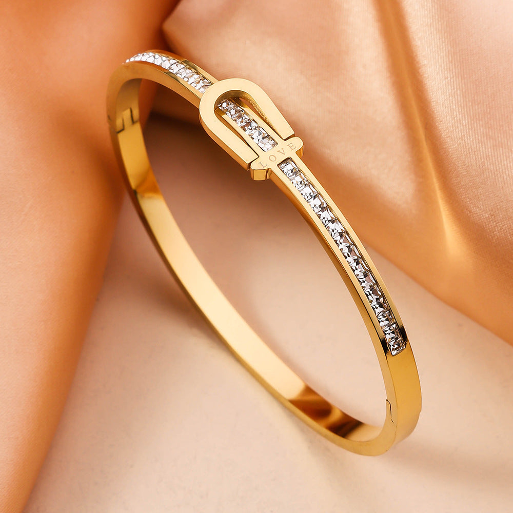 Gold Plating Exquisite Stainless Steel Bracelet