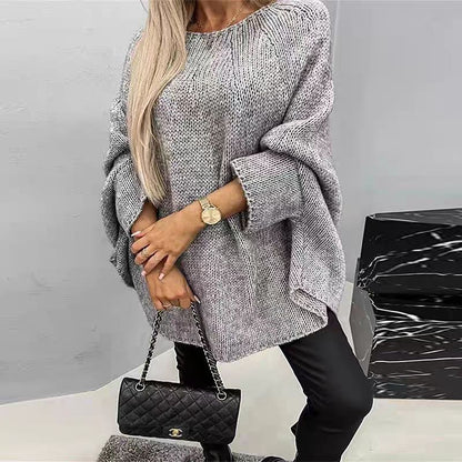 Oversized Knitted Shawl Sweater Top